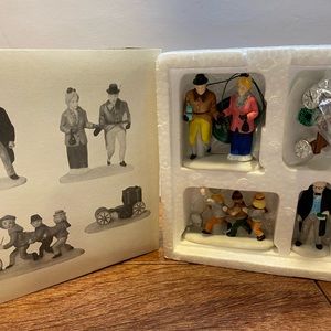 Dept 56 Heritage Village Collection. “Nicholas Nickleby”, set of 4, #5929–3.